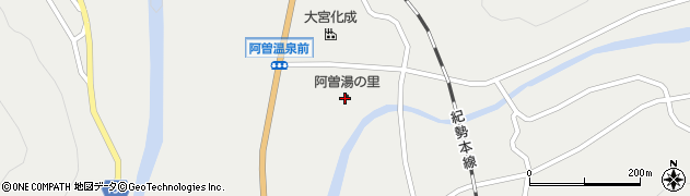 阿曽温泉周辺の地図