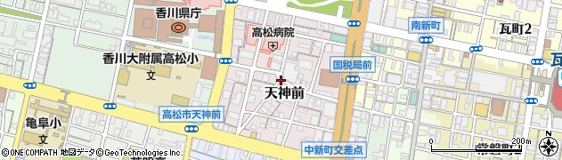 香川県高松市天神前周辺の地図