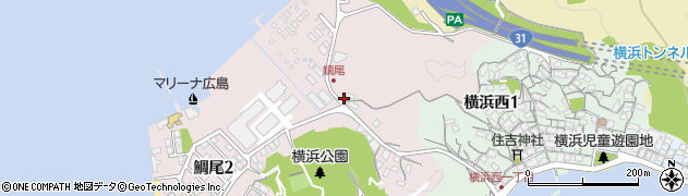広島県坂町（安芸郡）鯛尾周辺の地図