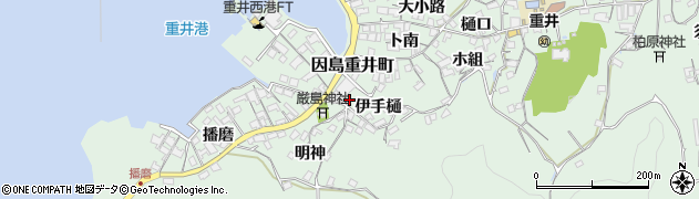 広島県尾道市因島重井町伊手樋6606周辺の地図