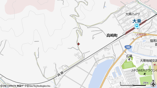 〒729-2313 広島県竹原市高崎町の地図