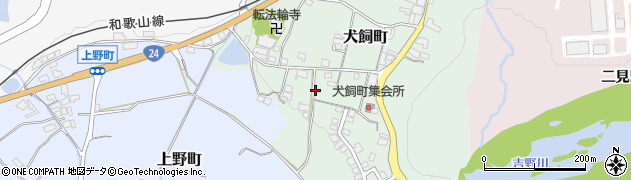 奈良県五條市犬飼町周辺の地図