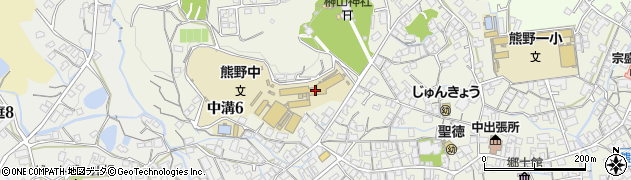 熊野町立熊野中学校周辺の地図