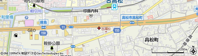 すき家１１号高松屋島店周辺の地図