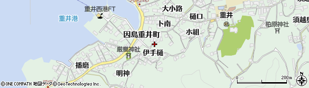 広島県尾道市因島重井町伊手樋6618周辺の地図