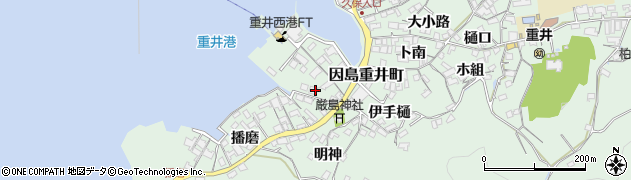 広島県尾道市因島重井町（須鼻）周辺の地図