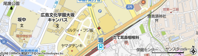 坂駅前周辺の地図