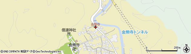 金熊寺周辺の地図