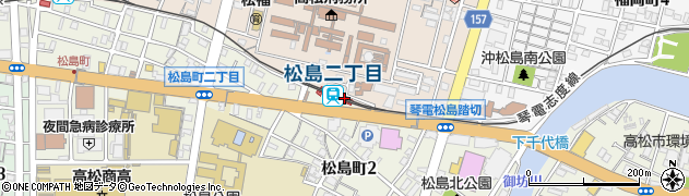 松島二丁目駅周辺の地図