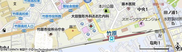 グリーンスカイホテル竹原　宴会直通周辺の地図