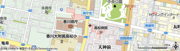 こだわり麺や 高松店周辺の地図
