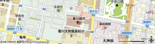 香川県庁　教育委員会特別支援教育課総務・施設周辺の地図