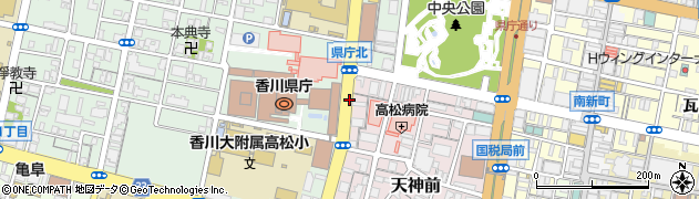 県庁・日赤前周辺の地図