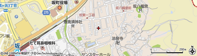 坂町　コミュニティーホールさか周辺の地図