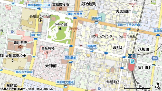 〒760-0050 香川県高松市亀井町の地図