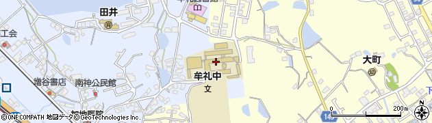 高松市立牟礼中学校周辺の地図