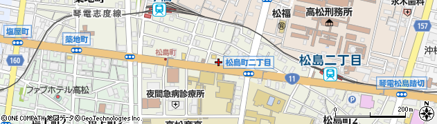 東和ハイシステム株式会社　高松営業所周辺の地図
