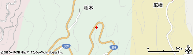 奈良県吉野郡下市町栃本148周辺の地図