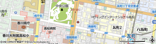 香川銀行　本店営業部定期預金周辺の地図