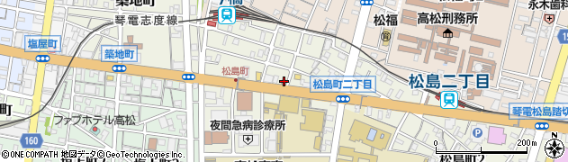 高松松島町郵便局 ＡＴＭ周辺の地図