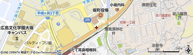 坂町役場前周辺の地図