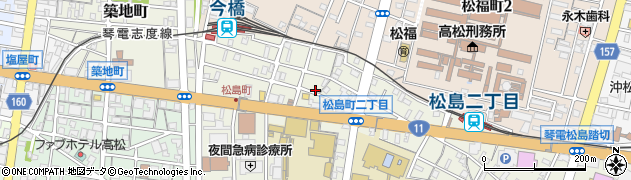 篠原商事株式会社　ドライバーズオアシス松島周辺の地図