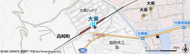 大乗駅周辺の地図