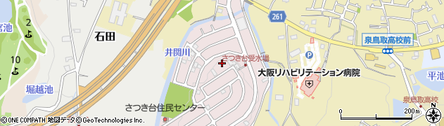 大阪府阪南市さつき台周辺の地図