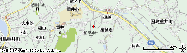 広島県尾道市因島重井町須越3349周辺の地図