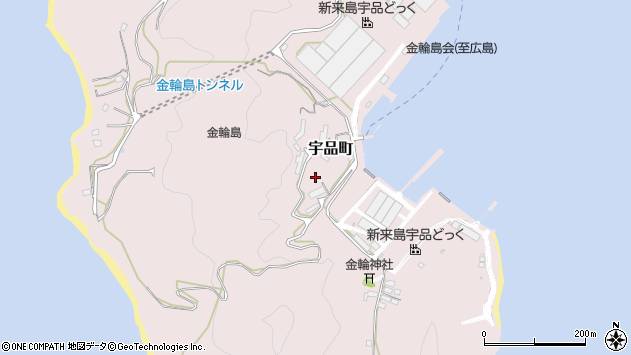 〒734-0016 広島県広島市南区宇品町の地図