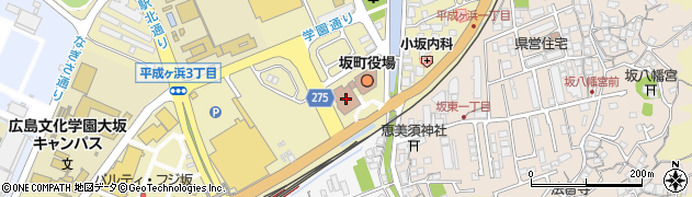坂町役場　生涯学習課周辺の地図
