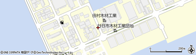 広島県廿日市市木材港南周辺の地図