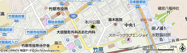 本川公園周辺の地図