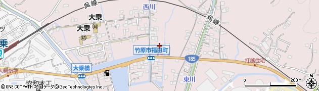 広島県竹原市福田町1296周辺の地図