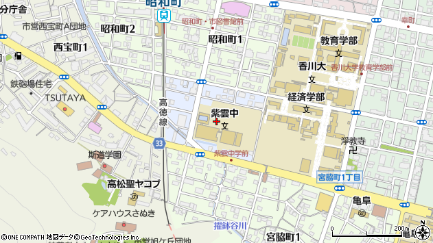 〒760-0015 香川県高松市紫雲町の地図