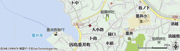 広島県尾道市因島重井町久保6730周辺の地図