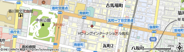 麺鮮醤油房 周月 高松本店周辺の地図