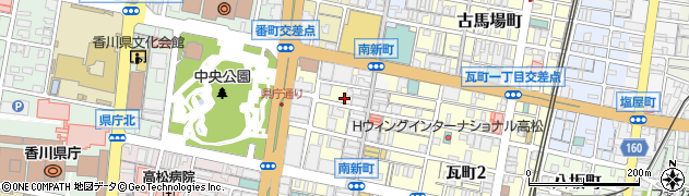 あなぶきパーク亀井町パーキング周辺の地図