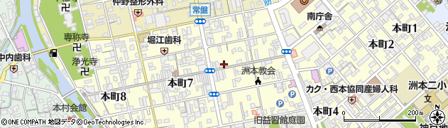 三野時計店周辺の地図