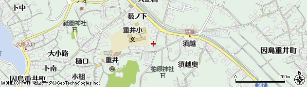 広島県尾道市因島重井町薮ノ下3332周辺の地図