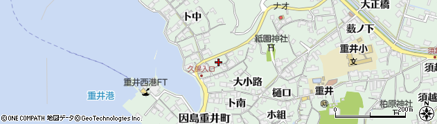 広島県尾道市因島重井町久保6782周辺の地図