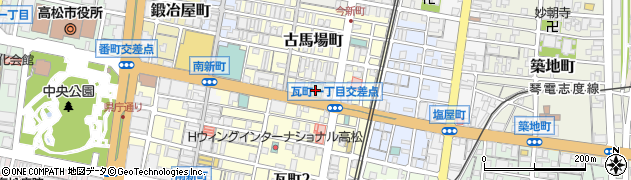 ロイヤルパークホテル高松宴会婚礼承り所周辺の地図