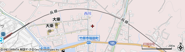 広島県竹原市福田町1305周辺の地図