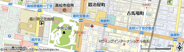 鹿島建設株式会社　四国支店営業部周辺の地図