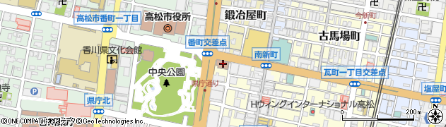 テレビせとうち株式会社　四国支社周辺の地図