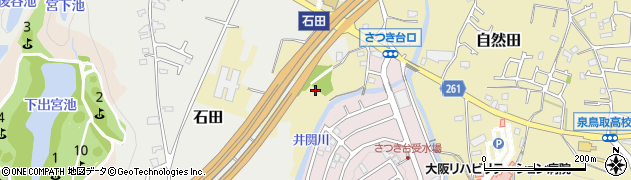 大阪府阪南市自然田1340周辺の地図