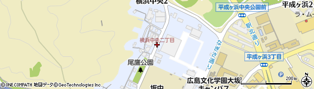 横浜中央二丁目周辺の地図