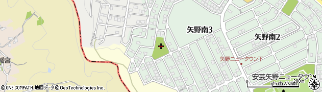 安芸矢野ニュータウン第五公園周辺の地図