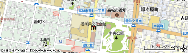 香川県　文化会館周辺の地図