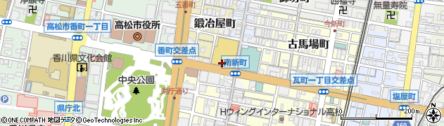 ザ・ノースフェイス高松店周辺の地図